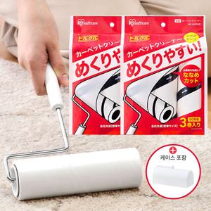 강력 이지 사선컷팅 돌돌이 테이프 클리너 거치형 본체+케이스+리필 6개 8종 세트