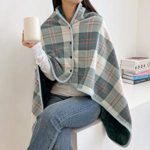 극세사 가디건 똑딱이 무릎담요 입는담요 캠핑 담요 3colors