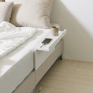 침대 사이드 보조선반 매트리스 고정 미니멀 화이트