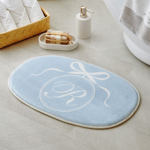 라피니라 리본 엠블럼 메모리폼 발매트 SKYBLUE 40X60