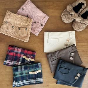 강아지 스커트 레이어드 치마 3타입 가죽 플리츠 골댄 핑크 S