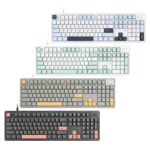 파도프로젝트 SPK107 8K 제주스위치 풀윤활 기계식 키보드 머큐리핑크 도각도각 45g