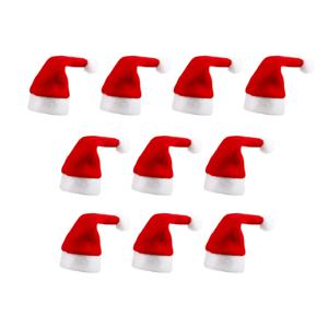 크리스마스 와인병 데코 산타 모자 10개