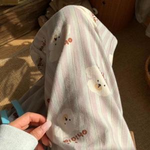 울랄라 퍼피 스트라이프 순면 잠옷 바지 1color