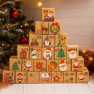 크리스마스 어드벤트 캘린더 선물박스 24종 세트 눈사람