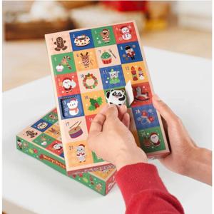 크리스마스 어드벤트 캘린더 상자 진저쿠키