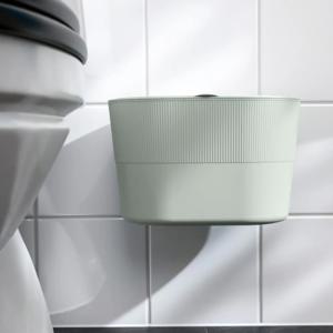 신나셰 휴지통 +뚜껑 접착식  4리터