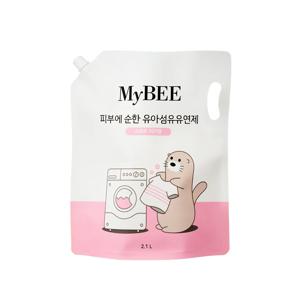 피부에순한 유아섬유유연제 리필형(2100ml)_스위트터치향