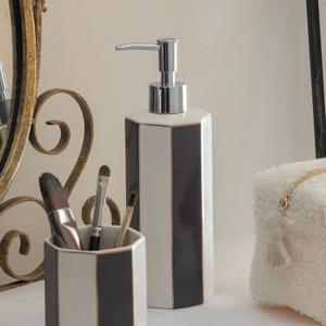 비누디스펜서 르카미에 그레이 세라믹 소재 욕실 인테리어 소품