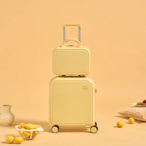 ON PESPES 캐롯 캐리어 2P 세트 12+18형 커스터드 크림 기내용