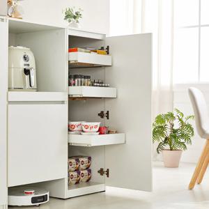 제트 하부 수납장 슬라이딩장450 화이트