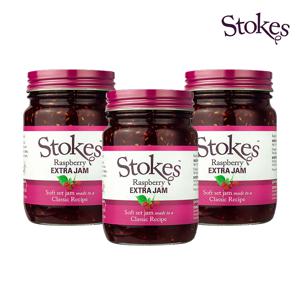 Stokes 영국 프리미엄 라즈베리 잼 340g*3개