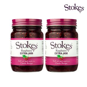 Stokes 영국 프리미엄 라즈베리 잼 340g*2개