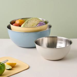 버터쿡 컬러 믹싱볼 3P세트 20,24,28cm 아이보리,버터옐로우,그린