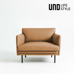 [리퍼]올어라운드 1인 천연면피 소가죽 소파 브라운