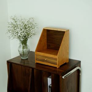 원목 화장품 정리함 수납장 메이크업 우드 트레이 선반 영양제 보관