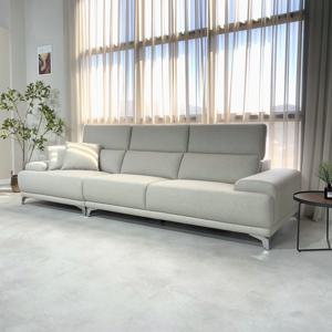 헤드레스트 소파 아이보리 패브릭 방수 아쿠아텍스 3인용 4인용 스툴