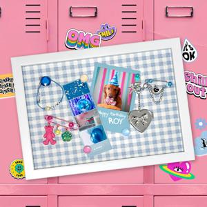 마그네틱 보드 자석 액자 게시판 책상 미니 메모 보드판