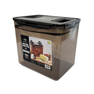 투핸들 블랙 김장 김치통 누름판 발효숙성 밀폐용기 16L