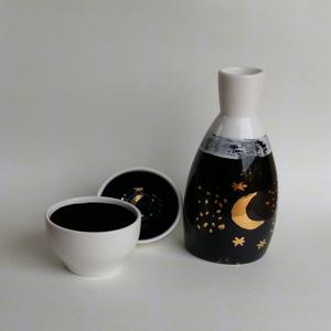 은하수와 달 주병세트 술잔& 다기잔 커플 소주잔 술잔 사케잔 각인 주문제작