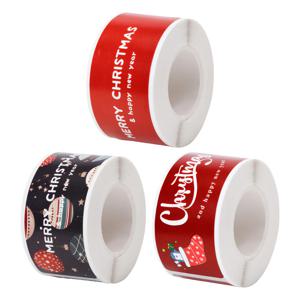 크리스마스 데코 포장 롤 스티커 3종 세트