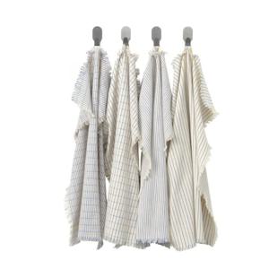 벨보르다드 키친클로스 행주 화이트/블루 패턴 45x60cm 4p