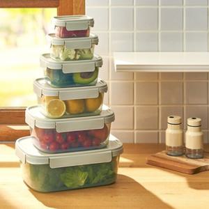 17p 풀세트 겹쳐서 보관이 되는 착착용기 (7사이즈/식세기o)