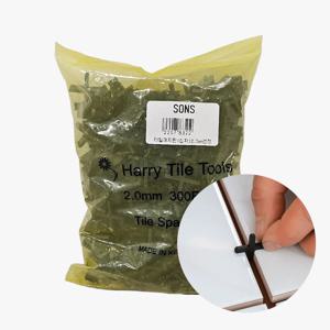 타일메지핀 300pcs 1봉 십자형 검정색 타일스페이서 고정핀 간격재 쿠사비 1.2mm~2