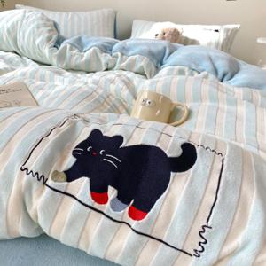 [해외] 스트라이프 동물 캐릭터 침구 이불커버세트 침대커버 베개커버 이불커버