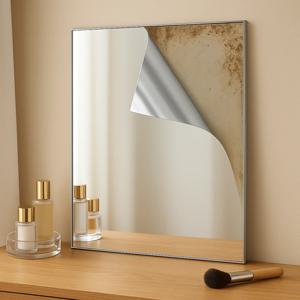 붙이는 거울시트지 열차단 사생활보호 접착식 유리 미러 반사필름