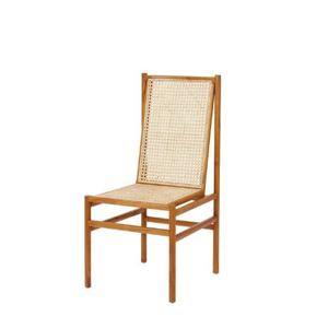 북유럽내츄럴 감성 견고한 티크원목 라탄등받이 시트체어460