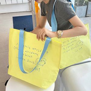 스위트 옐로우 강아지 비닐 대용량 쇼핑백