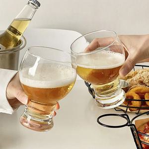 맥주잔 2P 세트 450ml 얼음 맥주컵 집들이선물 홈카페