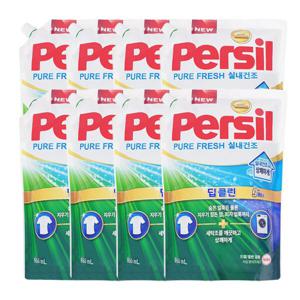 퍼실 퓨어프레쉬 드럼/일반 실내건조 리필 950ml x8