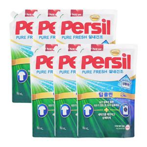 퍼실 퓨어프레쉬 드럼/일반 실내건조 리필 950ml x6