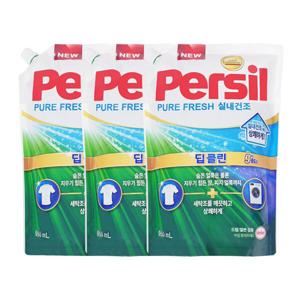 퍼실 퓨어프레쉬 드럼/일반 실내건조 리필 950ml x3