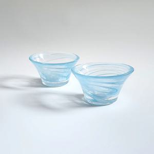 하늘빛 물결 유리잔 30ml / 감성 홈카페 소주잔 유리 술잔