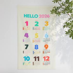 2026년 패브릭 캘린더 천 달력 빅사이즈 3종세트 가리개커튼 포스터 171197