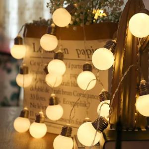 건전지형 LED 빅볼 왕 큰 앵두 전구 줄조명 트리 캠핑 차박 무드등 (10구)