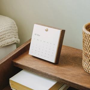 2026 calendar 우드 탁상달력 캘린더
