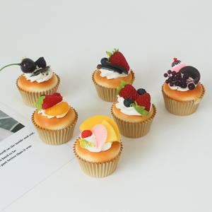구운 컵케이크 모형 빵모형 과일 디저트 베이커리 매장 소품