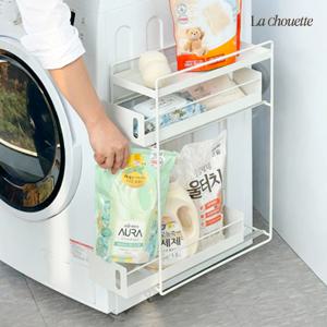 [리퍼] 대용량 공중부양 자석 냉장고 세탁기 옆 틈새공간 활용 자석 슬라이딩 수납 선반