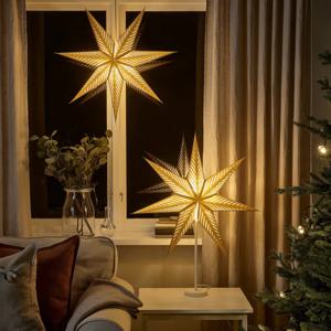 스트롤라 전등갓 장식조명 별모양 황동색/스트라이프 70cm