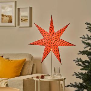 스트롤라 전등갓 장식조명 별모양 핑크/그린 70cm