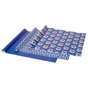 빈테르핀트 크리스마스 포장지 믹스패턴 블루 3mX3종