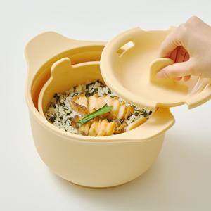 실리프랑 저당밥솥 다이어트 전자레인지용 실리콘 찜기 자취생 미니 밥통