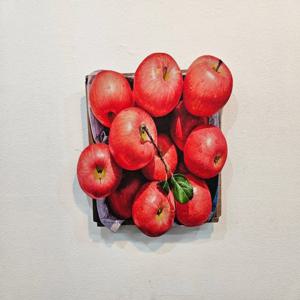 윤병락 붉은 사과 한정판 판화 - 가을 향기 미술작품 그림액자 거실 주방 풍수 인테리어
