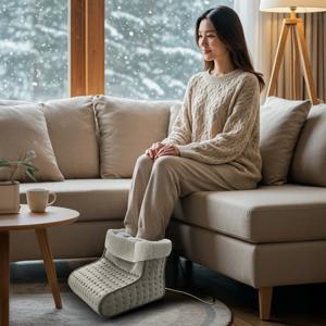 이놀 3단 온도조절 극세사 양모 풋워머 발난로 히터