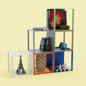 MK-506 큐브 - 디스플레이 수납 선반 책장 소품 LP 장식장 진열장 전시