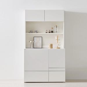 커스트 광파오븐 렌지대 밥솥 전자렌지 수납장 1000 도어형 상부장세트